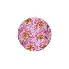 Peonies Nature Bloom Blossom Pink Golf Ball Marker by Tsamara