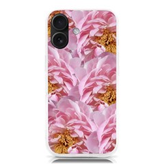 Peonies Nature Bloom Blossom Pink Iphone 16 Tpu Uv Print Case by Tsamara