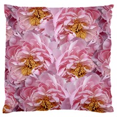 Peonies Nature Bloom Blossom Pink 16  Baby Flannel Cushion Case (two Sides) by Tsamara