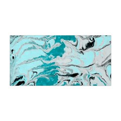 Fluid Turquoise Yoga Headband by DinkovaArt