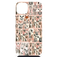 Mix Animals Iphone 14 Plus Black Uv Print Pc Hardshell Case by DinkovaArt