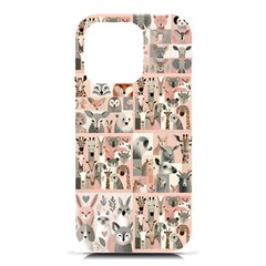 Mix Animals Iphone 16 Pro Black Uv Print Pc Hardshell Case by DinkovaArt