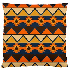 Aztec Mexico Inca Mayan Design Large Cushion Case (two Sides) by Tsamara