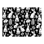 Easter bunny pattern 35  x 27  Two Sides Premium Plush Fleece Blanket (Mini) 35 x27  Blanket Back