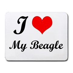 I Love My Beagle Small Mousepad by vipstores