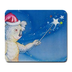 Santa Wand Koala Large Mouse Pad (rectangle) by Koalasandkangasplus